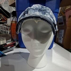 Womens blue tie dyed baseball hat